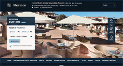 Desktop Screenshot of hotelcervocostasmeralda.com